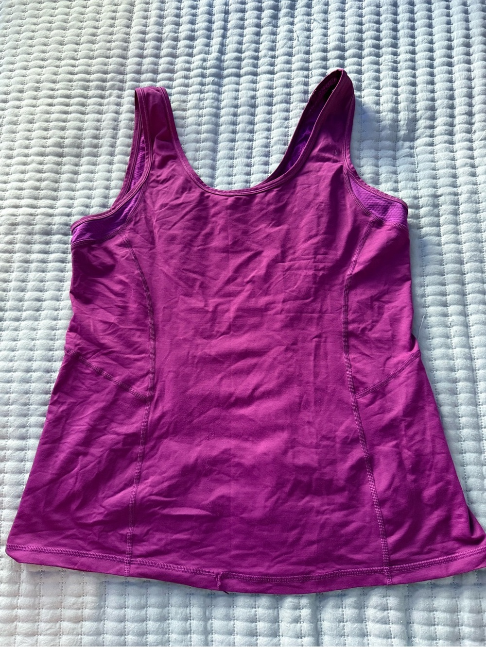 Vintage Lululemon Purple Y2K Tank Top - Early 2000s Lightweight Fabric size 12